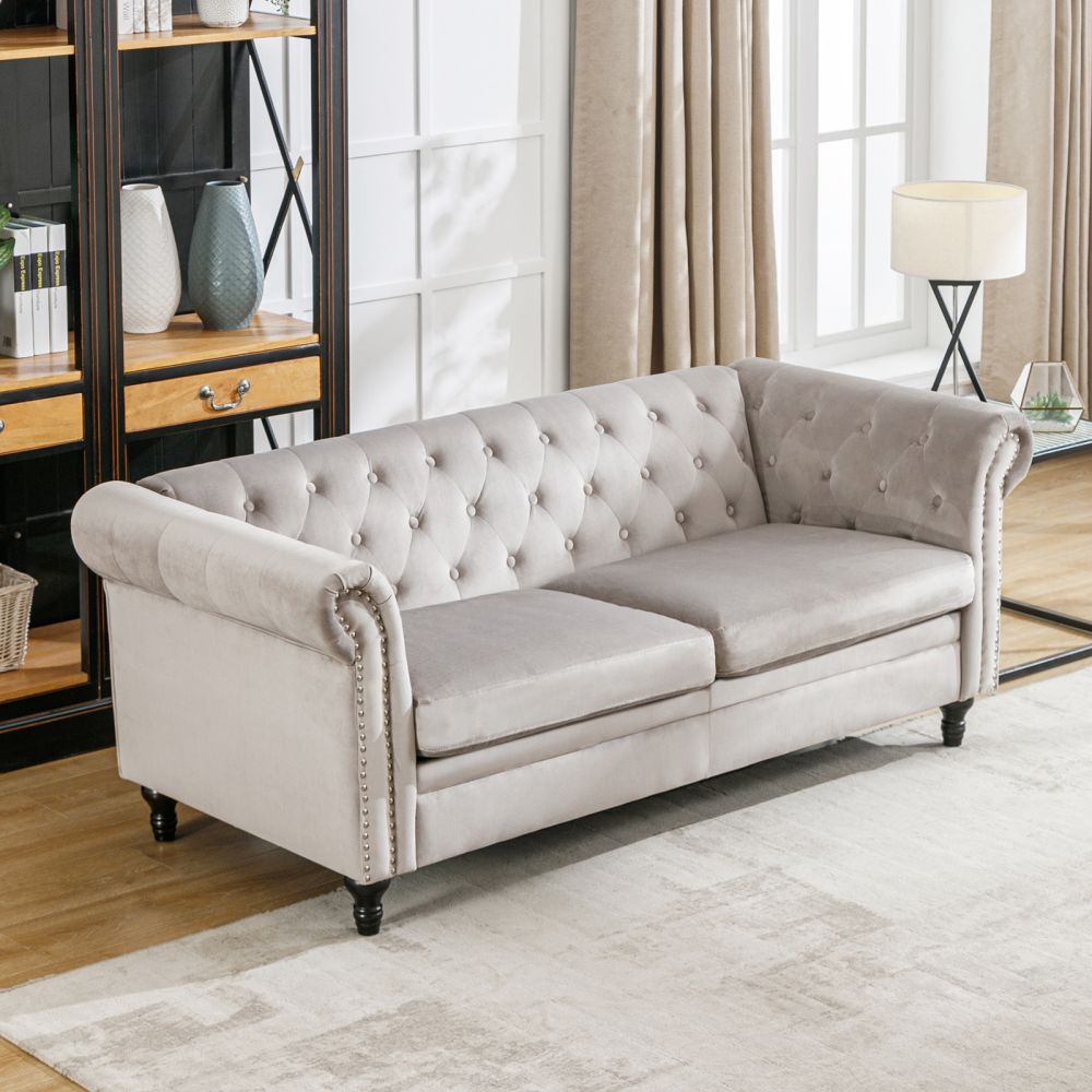 Mjkone Upholstered Loveseat Couch for Living Room