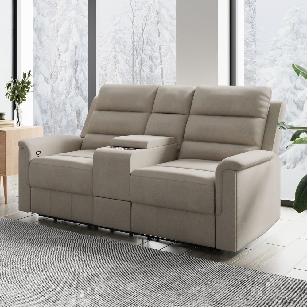Mjkone Reclining Loveseat 3-Seater Sofa with Storage Space