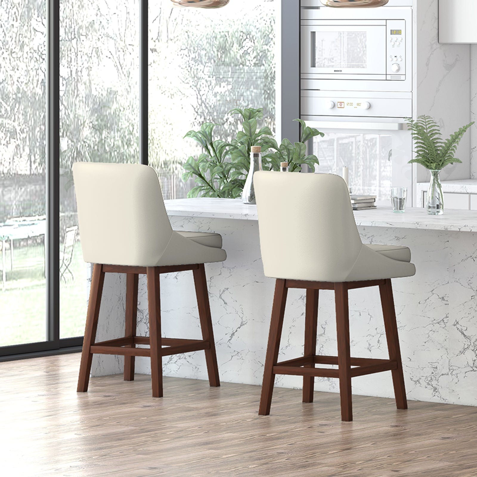 Bar stool with discount cushion and back