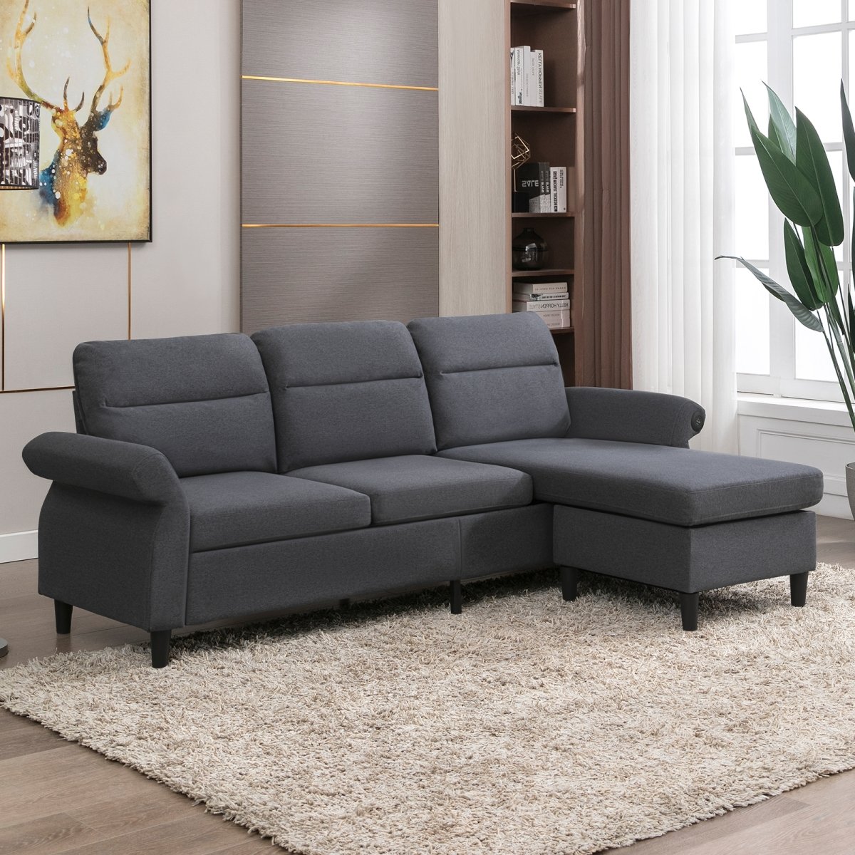 Sectional sofa deals with usb port