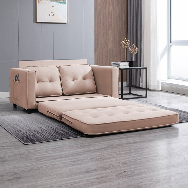 Convertible Sofa Bed | Modern 3-in-1 Folding Sleeper Tri-Fold Multi-Function Loveseat - Mjkonesofa bed