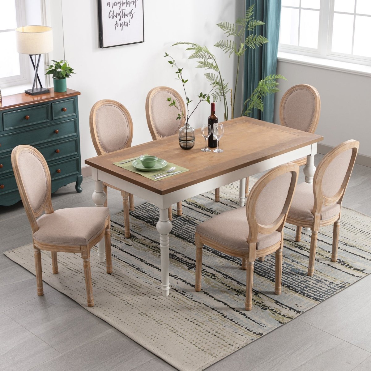 Upholstered wooden dining online chairs