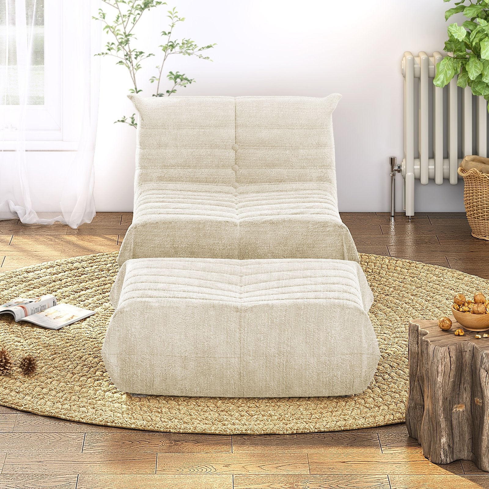 Lounger Chair | Mohair Recline Chair With Ottoman - Mjkonesectional sofa