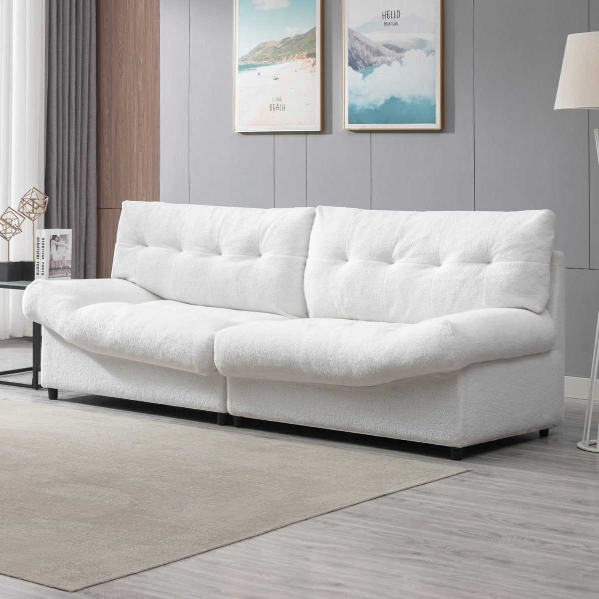 Loveseat | 2-Piece Cloud-Like Nook Sofa Modular Couch - Mjkonesofa