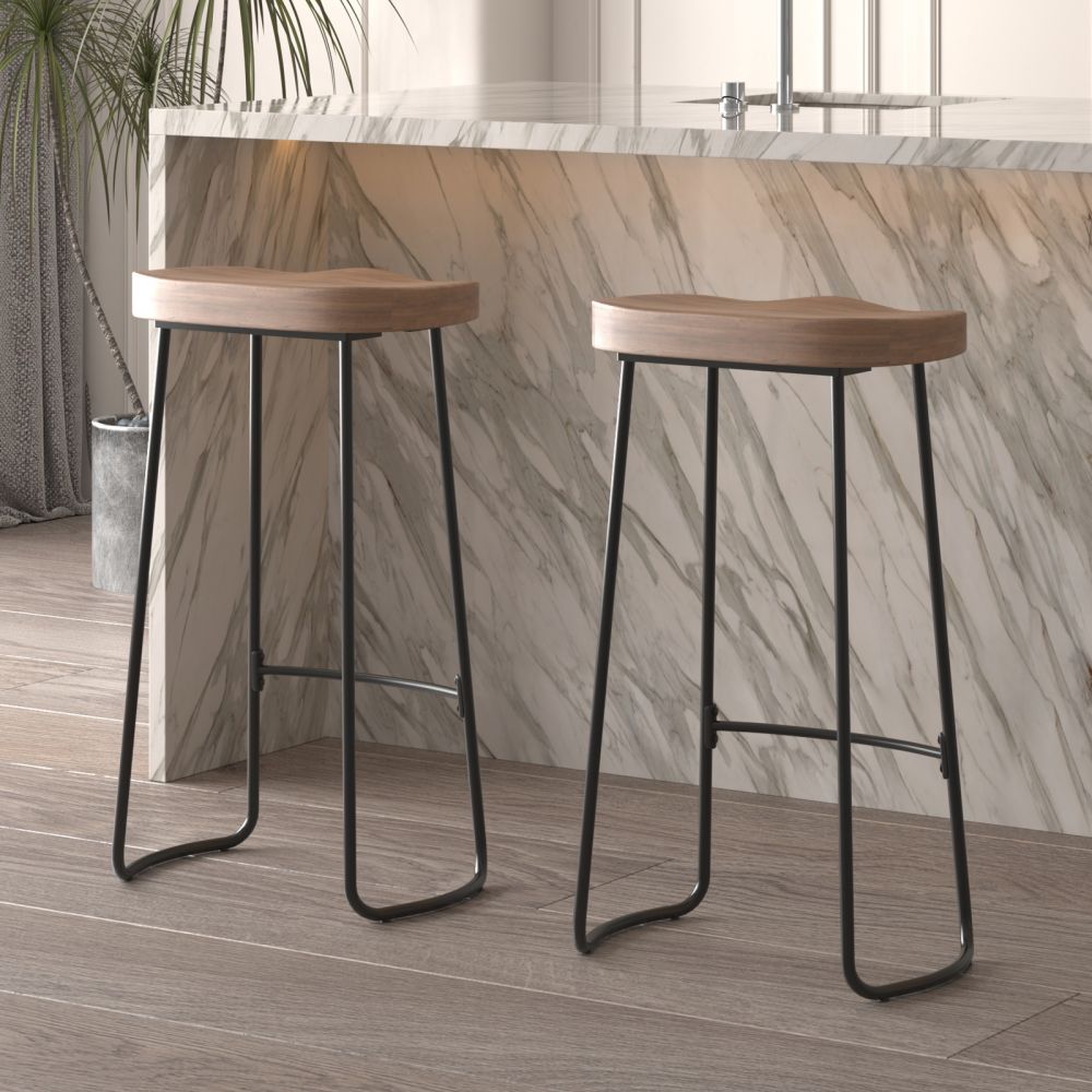 Metal Bar Stool Laurie Bistro Style Metal Bar Stool In Clear Finish