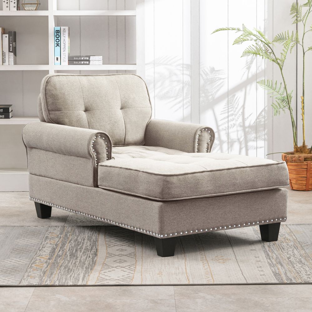 Mjkone Chaise Lounge Mid-Century Ergonomic Sofa Couch Bench - Mjkonerecline chair