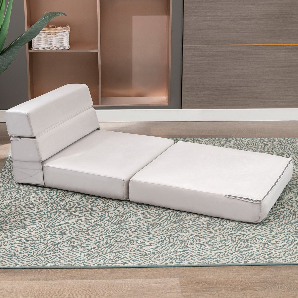 Mjkone Folding Futon Sofa Bed Pull Out Sleeper Sofa Floor Mattress