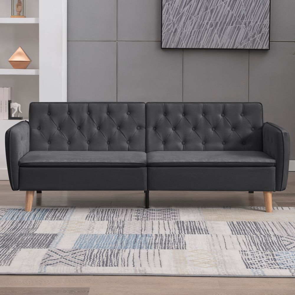 Mjkone Sofa Bed Convertible Futon Couch, Loveseat Sleeper with Adjustable Backrest - Mjkonesofa bed