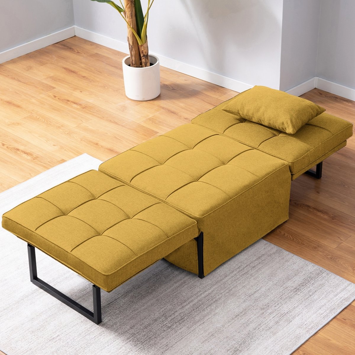 Sofa Bed | 4 In1 Pull Out Sleeper Chair Multi-Functional Adjustable Recliner - Mjkonesofa