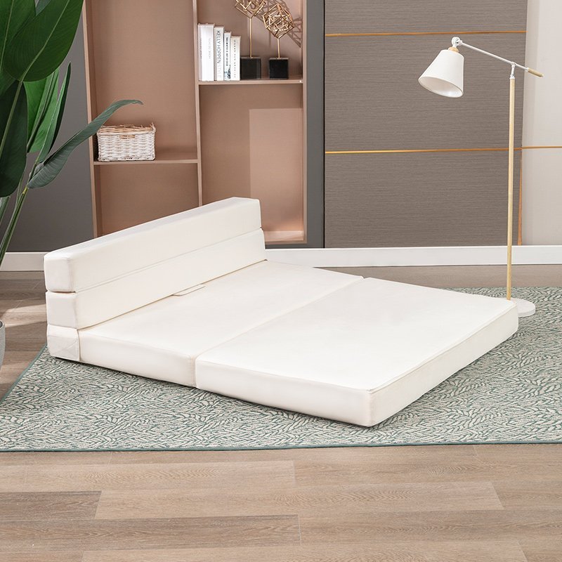 Mjkone Folding Futon Sofa Bed Pull Out Sleeper Sofa Floor Mattress