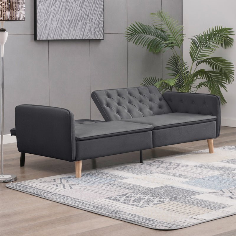 Mjkone Convertible Futon Loveseat Sofa Bed Couch
